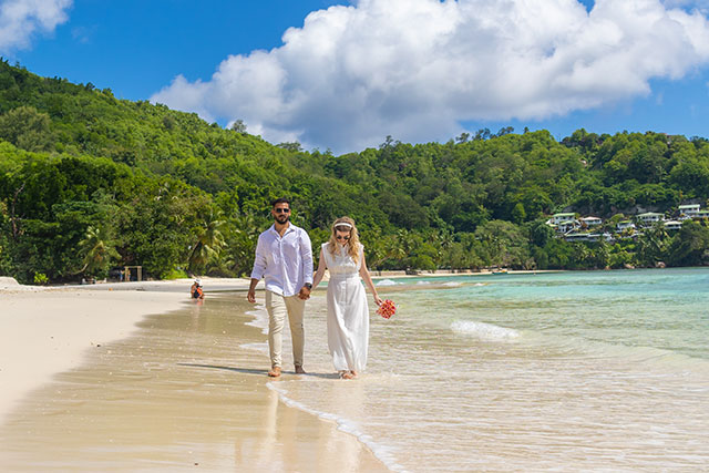 Heiraten auf der Insel Mahe - Zeremonie an der Baie Lazare