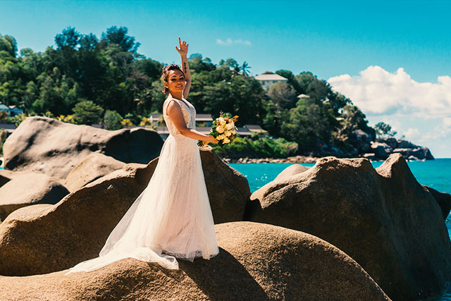 Hochzeit in Glacis auf Mahe am Carana Beach