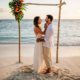 Symbolic vs. legal wedding in the Seychelles - couple at the beach