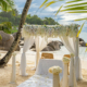 religious wedding with blessing at the beach